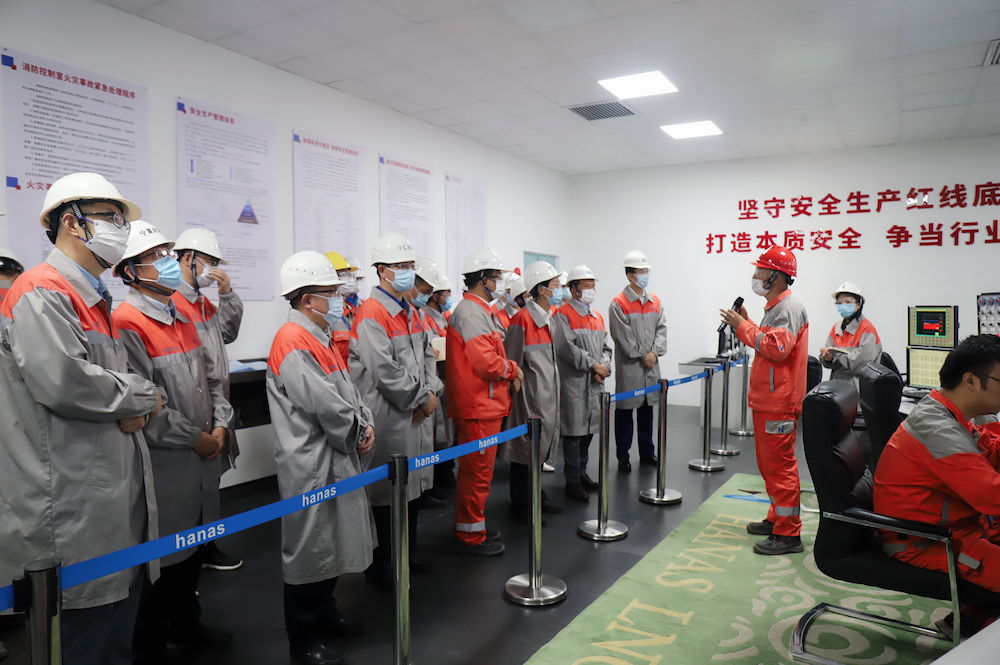 自治区政府督导检查哈纳斯LNG工厂安全生产工作