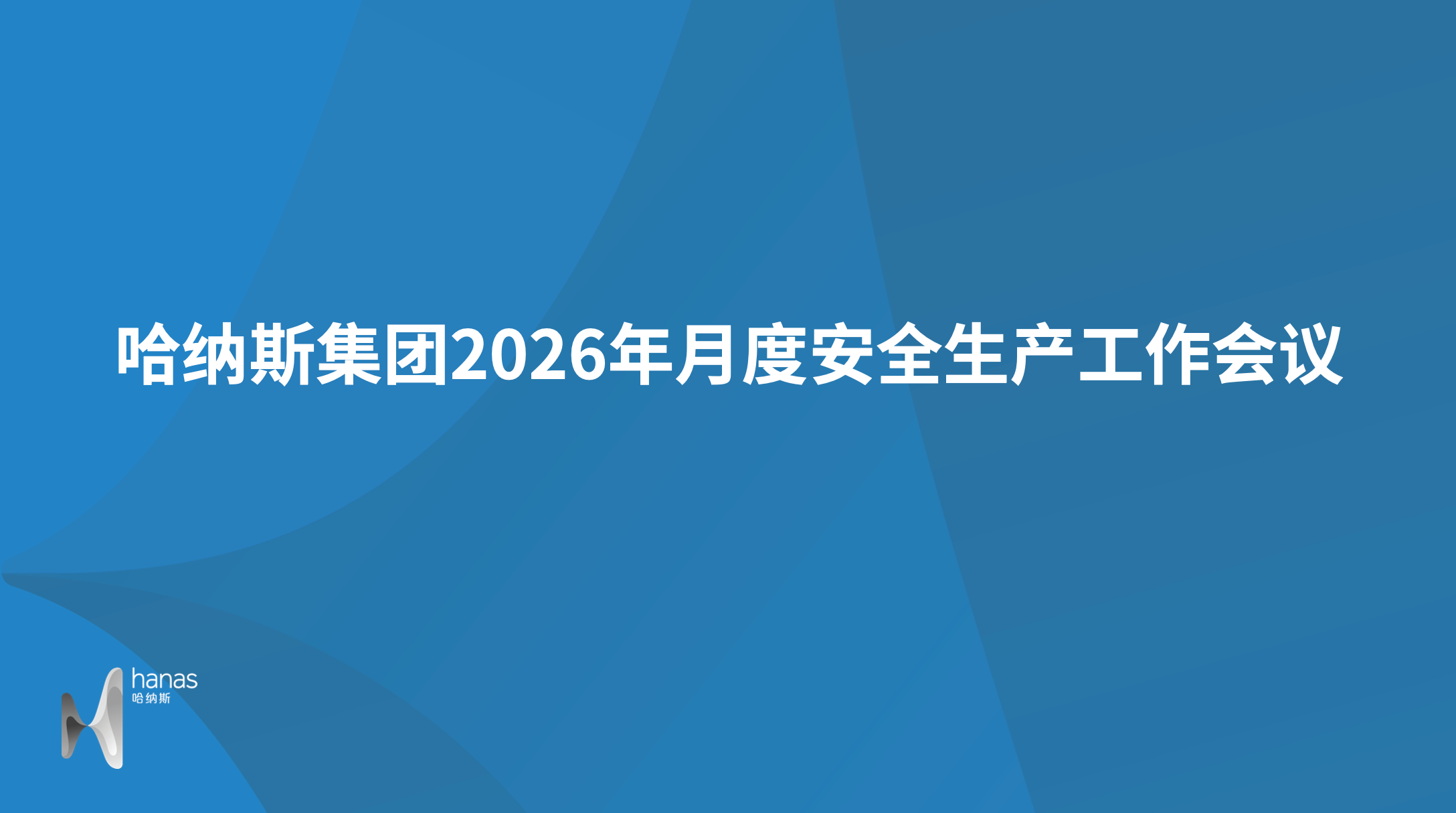 哈纳斯集团召开2026年月度安全生产工作会议